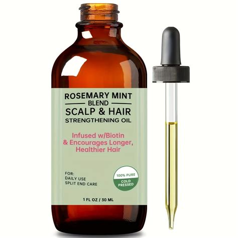 30ml Ultra Nourishing Rosemary And Mint Hair Strengthening Oil With Biotin And Essential Oils