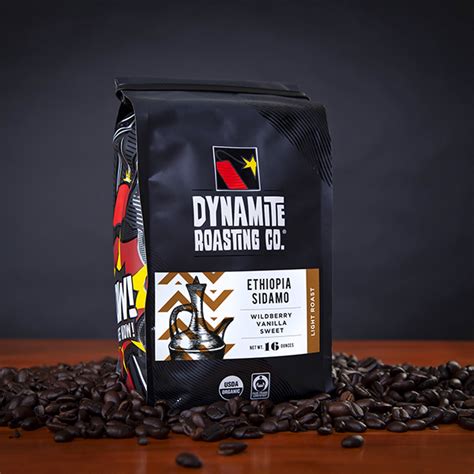 Ethiopia Sidamo Dynamite Roasting Co Organic Fair Trade Coffee