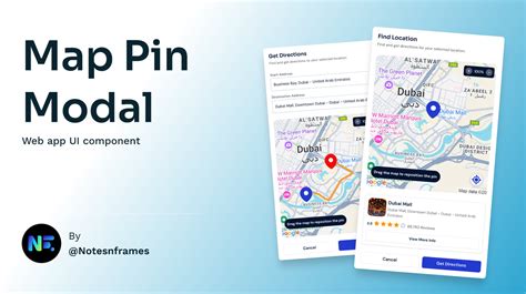 Map Pin Modal UI | Figma