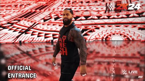 Wwe 2k24 Jimmy Uso Full Official Entrance No Yeet Youtube