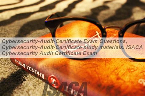 Cybersecurity Audit Certificate Exam Questions Cybersecurity Audit