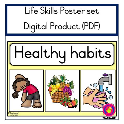 Healthy Habits Life Skills Theme Digital Teachakid