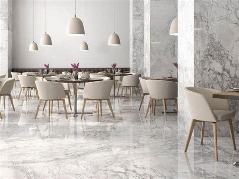 Indoor Sintered Ceramic Wall Floor Tiles With Marble Effect Portobello