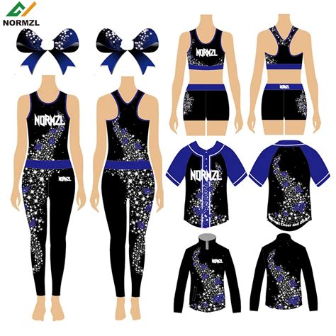 Custom Sublimated Tracksuit Cheer Warm Up Jacket Pants Set Cheerleading