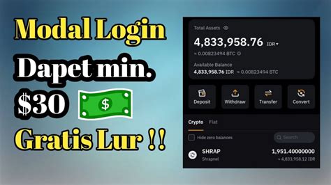 Modal Login Langsung Dapet Gx Untuk Semua User Secara Gratis