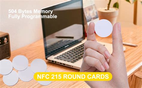 Amazon YANZEO 20 Pcs NTAG215 Chip NFC Round Cards NFC 215 RFID Tag