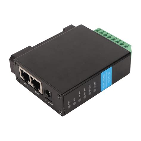 Rs To Rj Ethernet Serial Server Dual Channel Rail Mount