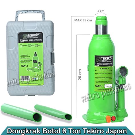 Tekiro Dongkrak Botol Ton Hydraulic Welded Bottle Jack Au Bj