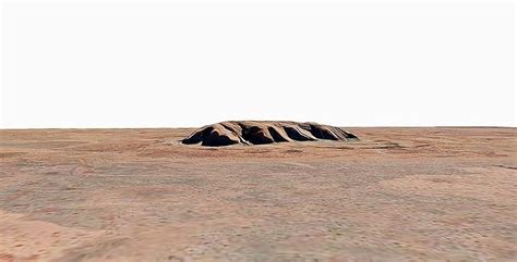 D Model Uluru Mountain Ayers Rock Vr Ar Low Poly Cgtrader