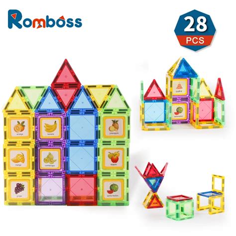 Romboss Pcs Magnetic Construction Set Model Building Toy Diy Magnetic