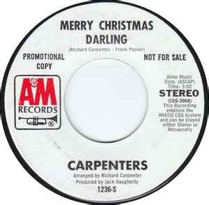 Carpenters - Merry Christmas Darling (1970, Black text, Vinyl) | Discogs