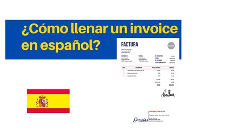 C Mo Llenar Un Invoice En Espa Ol