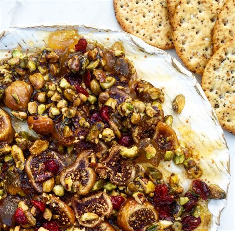 Baked Brie With Fig Pistachio And Cranberries Setton Farms Americas Favorite Pistachios