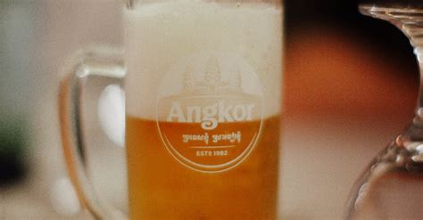 Glass of Angkor Beer · Free Stock Photo