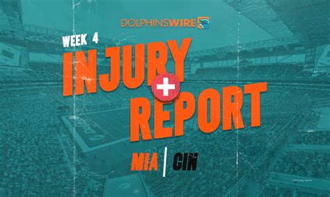 Dolphins injury report: 15 players listed ahead of Bengals game