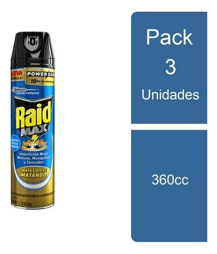 Pack Insecticida Max Doble Acci N Cc Raid Cuotas Sin Inter S