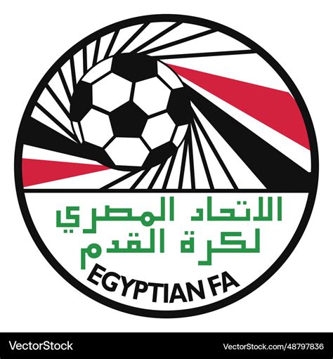 Egypt football team logo Royalty Free Vector Image