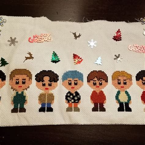 Bts Cross Stitch Etsy