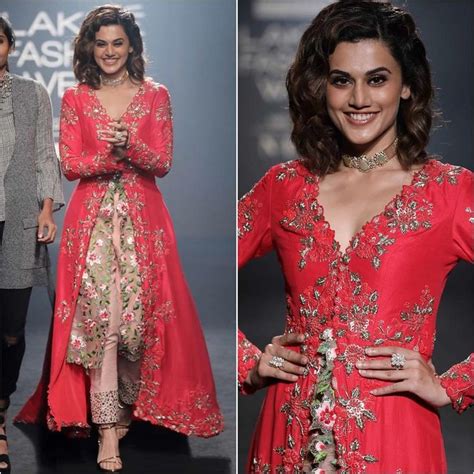 Taapsee Pannu Walks The Ramp Lakme Fashion Week 2017 Indian