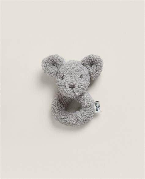 CHILDREN'S MOUSE PLUSH TOY RATTLE | Zara Home United States of America