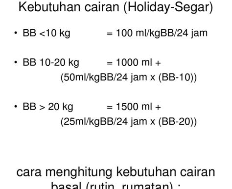 Cara Menghitung Kebutuhan Cairan Infus Stories Mobi