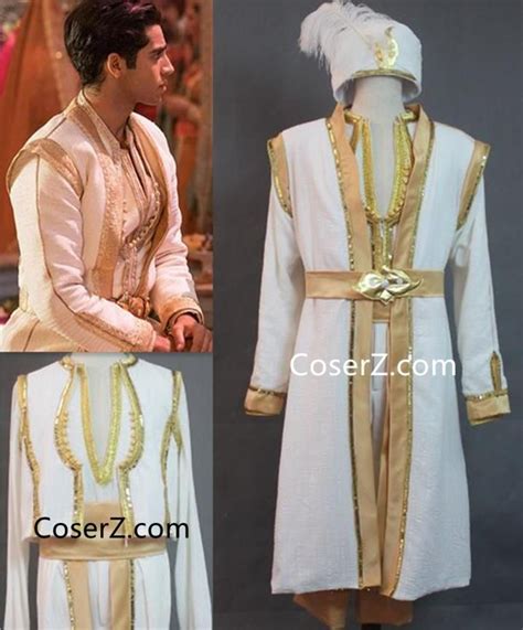 Aladdin 2019 Film New Prince Aladdin Costume for Adult Men Boys | Aladdin costume, Aladdin ...