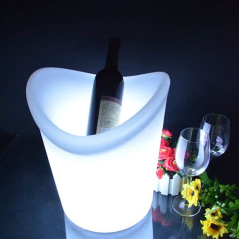 Lighted Ice Bucket Rechargeable Led Champagne Bucket Colorfuldeco