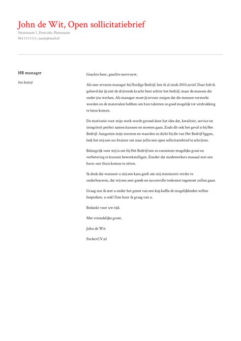 Sollicitatiebrief Voorbeeld Indeling Sollicitatiebrief En Cv Web The