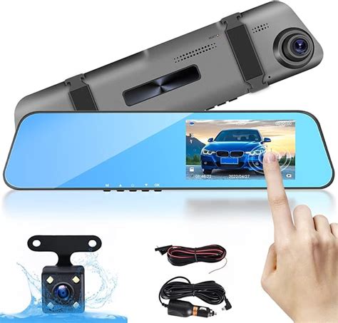 Camecho Mirror Dash Cam Front And Rear Inch Touch Screen Dual Dash