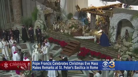 Pope Holds Midnight Mass Christmas Eve Mass In Rome Youtube