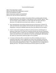 Factorial ANOVA Examples Worksheet.docx - Factorial ANOVA Examples What ...