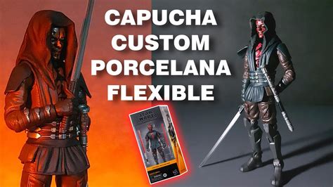 Capucha Custom Para Darth Maul Black Series De Clone Wars Con Porcelana