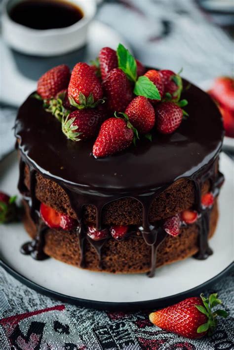 Chocolate Strawberry Cake Recipe Cake Vegan Chocolate Cake Recipe Cake Recipes