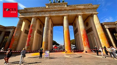 Nach Farbattacke auf Brandenburger Tor steht Strafe für Klima