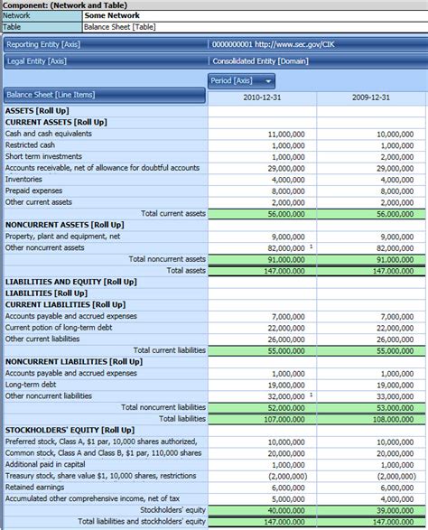 Us Gaap Financial Statements Template Excel