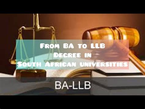 How Become A Lawyer In South Africa From Doing Ba To Llb Within