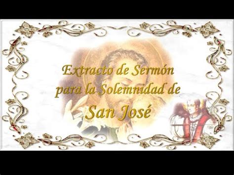 Extracto Del Serm N De La Solemnidad De San Jos San Claudio La