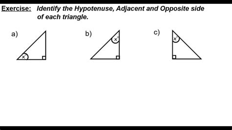 Trigonometry Labelling The Sides Of The Triangle Youtube