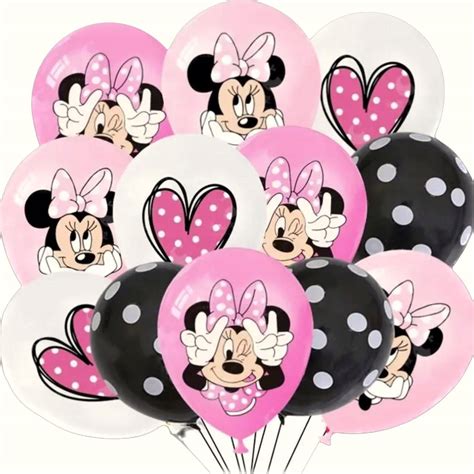 Balony Balon Zestaw Myszka Minnie Disney Urodziny Prezent Szt