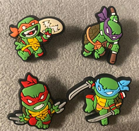 Croc Charm Jibbitz Set Teenage Mutant Ninja Turtles EBay