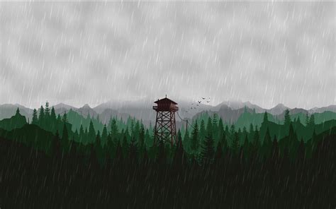 Firewatch 4k Wallpaper Green