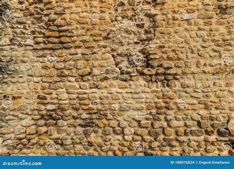 Sfondo Di Un Antico Muro Di Pietra Trama Di Mattoni Vecchi Fotografia