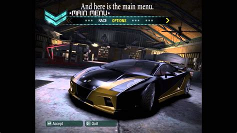 Need For Speed Carbon Beta Mainmenu Without Fix Youtube