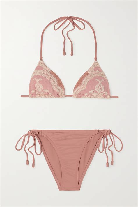 Zimmermann Jeannie Terry Towel Two Piece Bikini Set In Tancream ModeSens