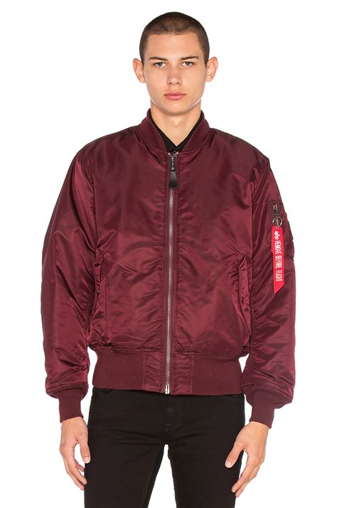 Бомбер Alpha Industries Ma 1 Maroon Бордовый купить по лучшей цене