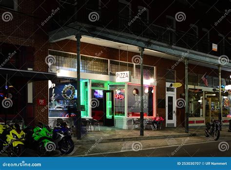 Night Scene In The Historical Neighborhood Ybor City Tampa Florida