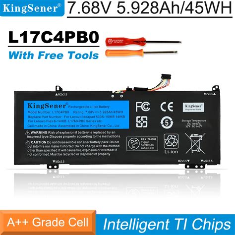 KingSener Bater A De Ordenador Port Til L17C4PB0 Para Lenovo Xiaoxin