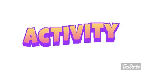 Activity Word Animated GIF Logo Designs