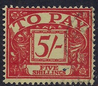 Gb Qe D Postage Due Sg D Wmk C Ebay