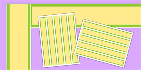 👉 Green And Yellow Display Border Teacher Made Twinkl